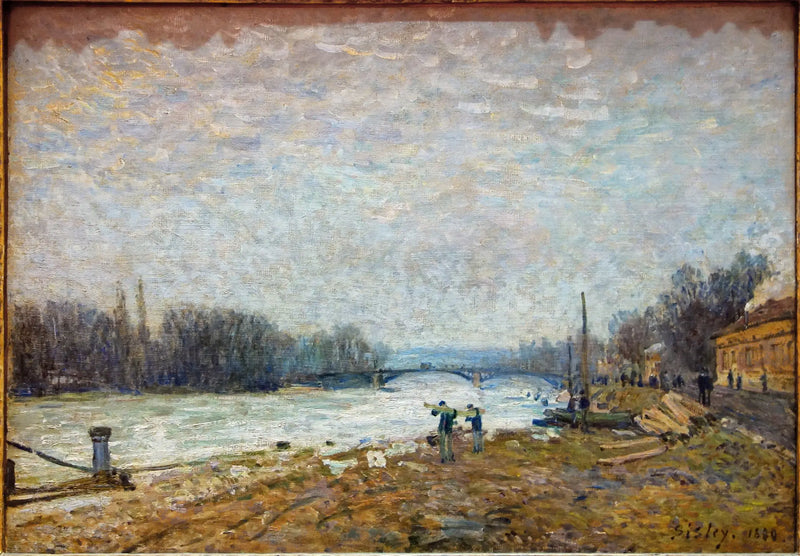 Häviön jälkeen, Seine Suresnesin sillalla - Alfred Sisley