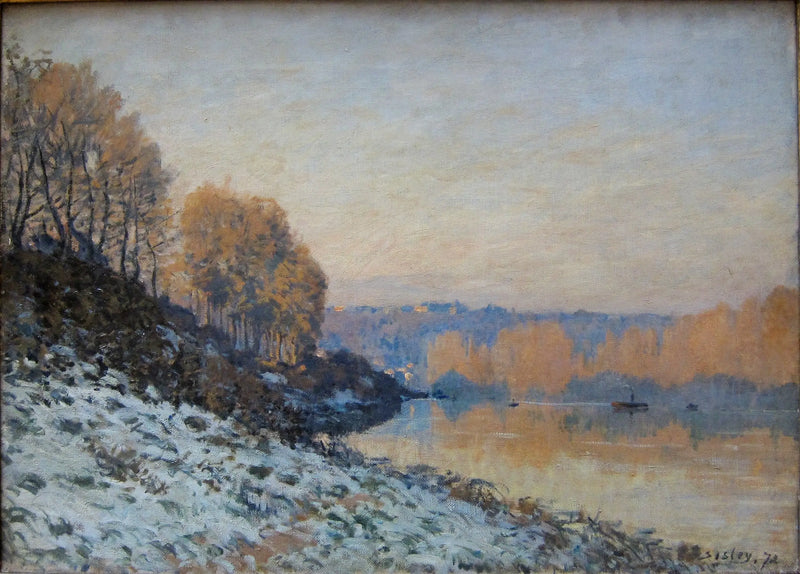 Port-Marly, valkoinen hyytelö - Alfred Sisley