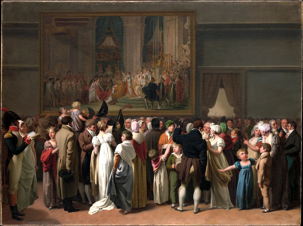 Le Public regardant le « Couronnement » de David au Louvre - Louis-Léopold Boilly - Alpha Reproduction