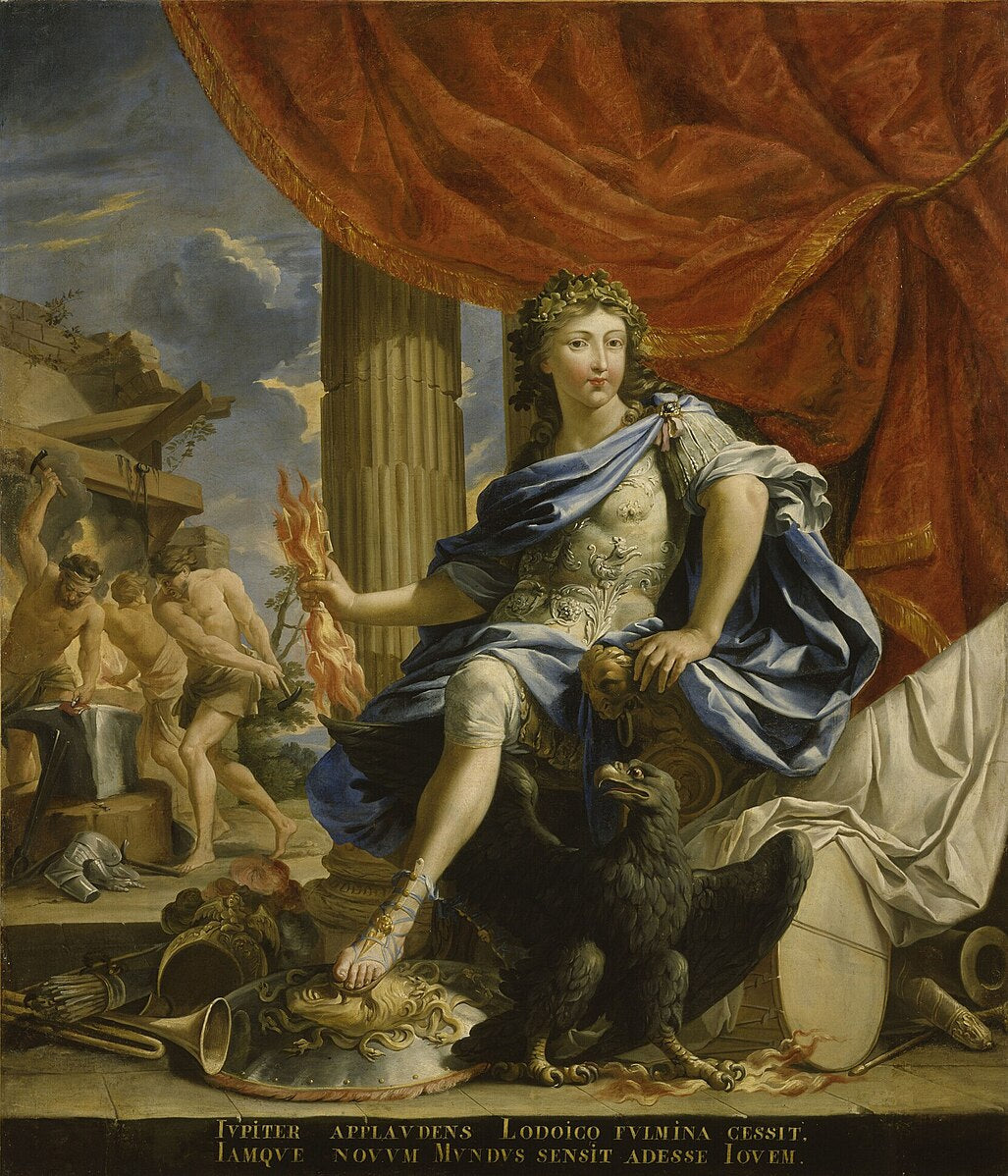 Louis XIV Jupiterina Fronden voittajana – Charles Poerson