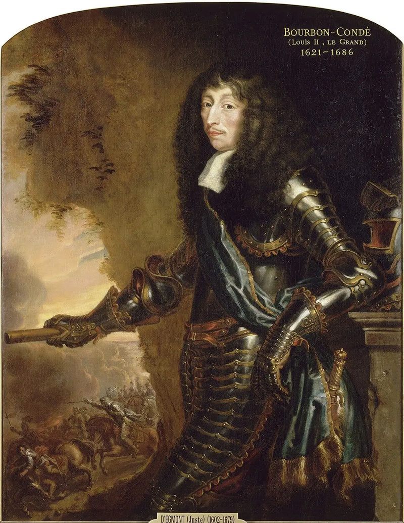 Louis II:n prinssi Bourbonin muotokuva, le Grand Condéksi kutsuttu - Juste d'Egmont