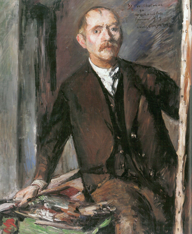 Omakuva maalaustelineellä - Lovis Corinth