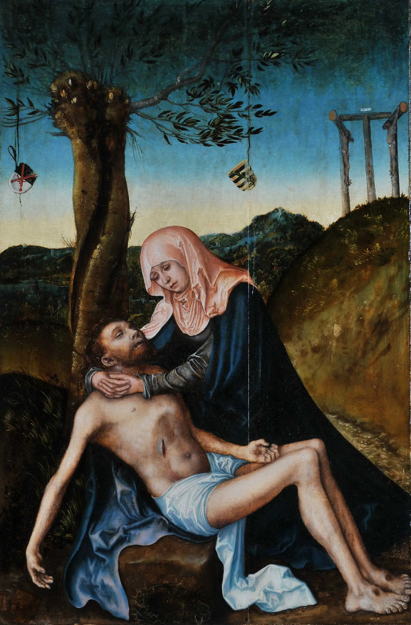 Pietà ristillä - Lucas Cranach vanhempi