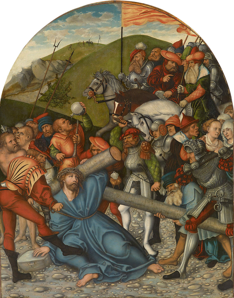 Kristus ristin kanssa - Lucas Cranach vanhempi