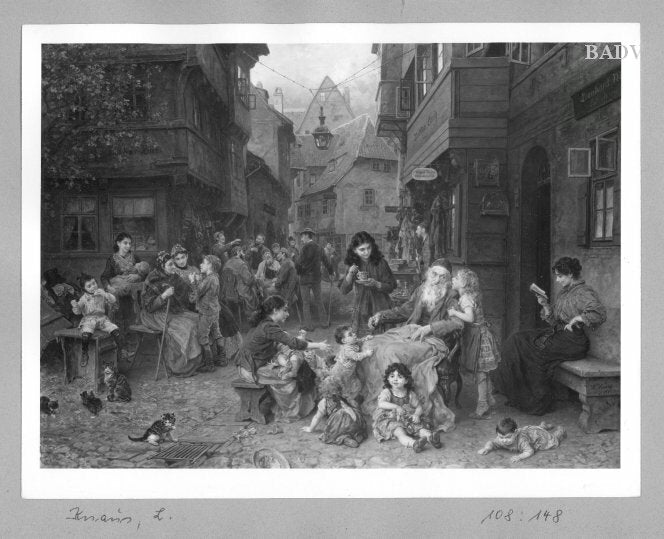Scène dans le ghetto - Ludwig Knaus