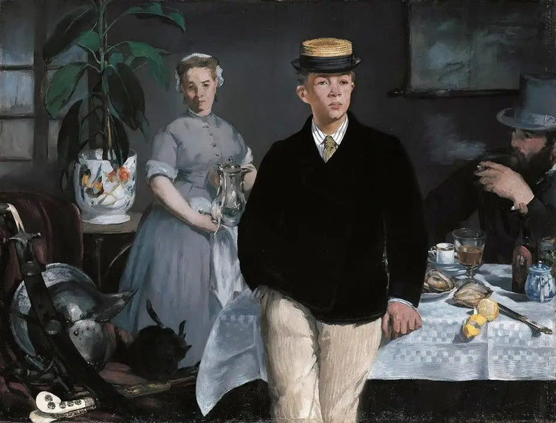 Aamiainen ateljeessa - Édouard Manet