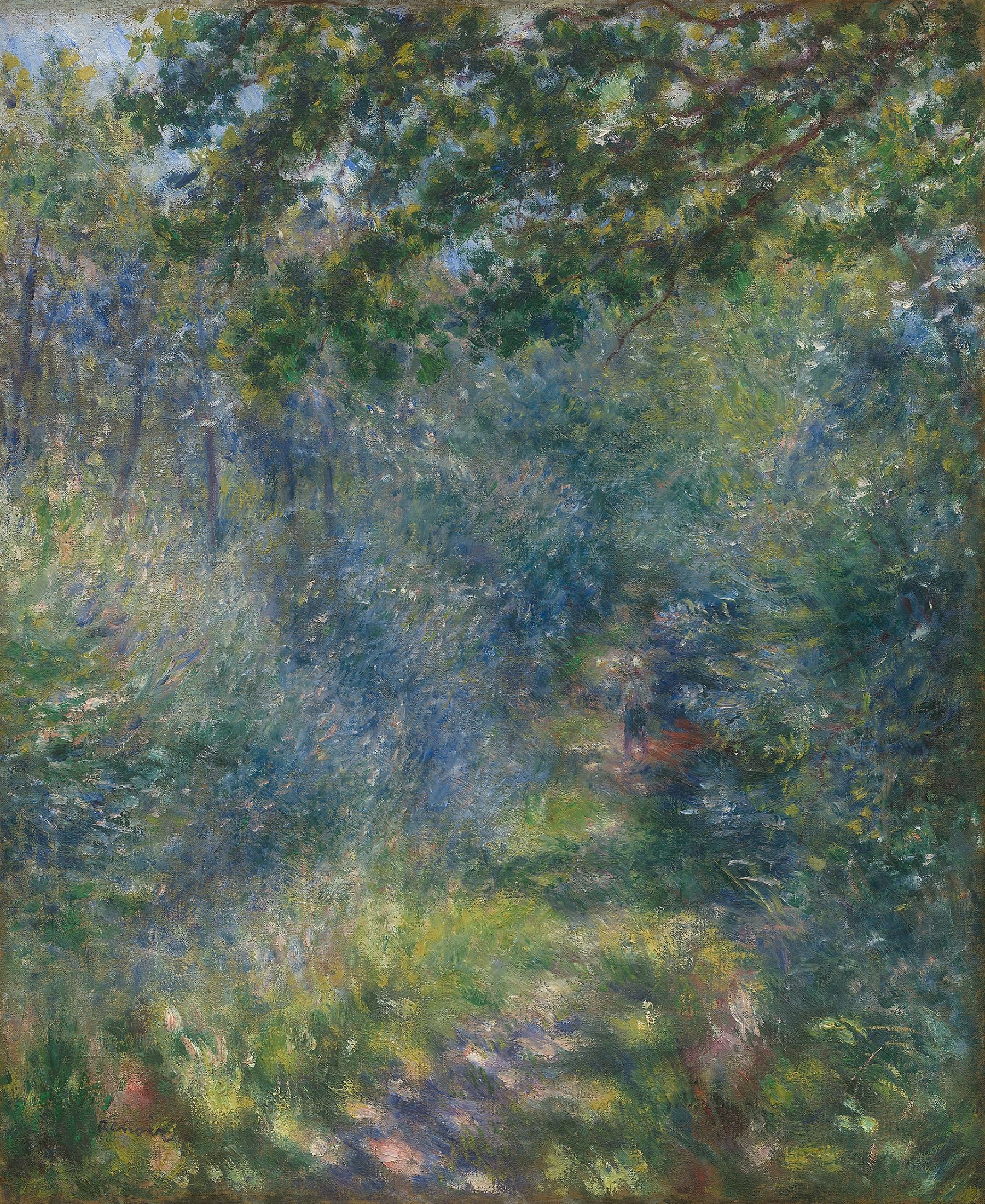 Reproduction du tableau « Chemin dans la forêt - Pierre-Auguste Renoir » par Alpha Reproduction en peinture à l’huile