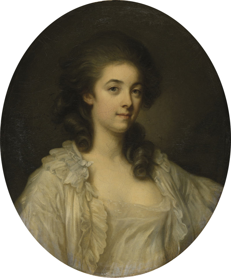 Madame de Champcenetzin muotokuva - Jean-Baptiste Greuze