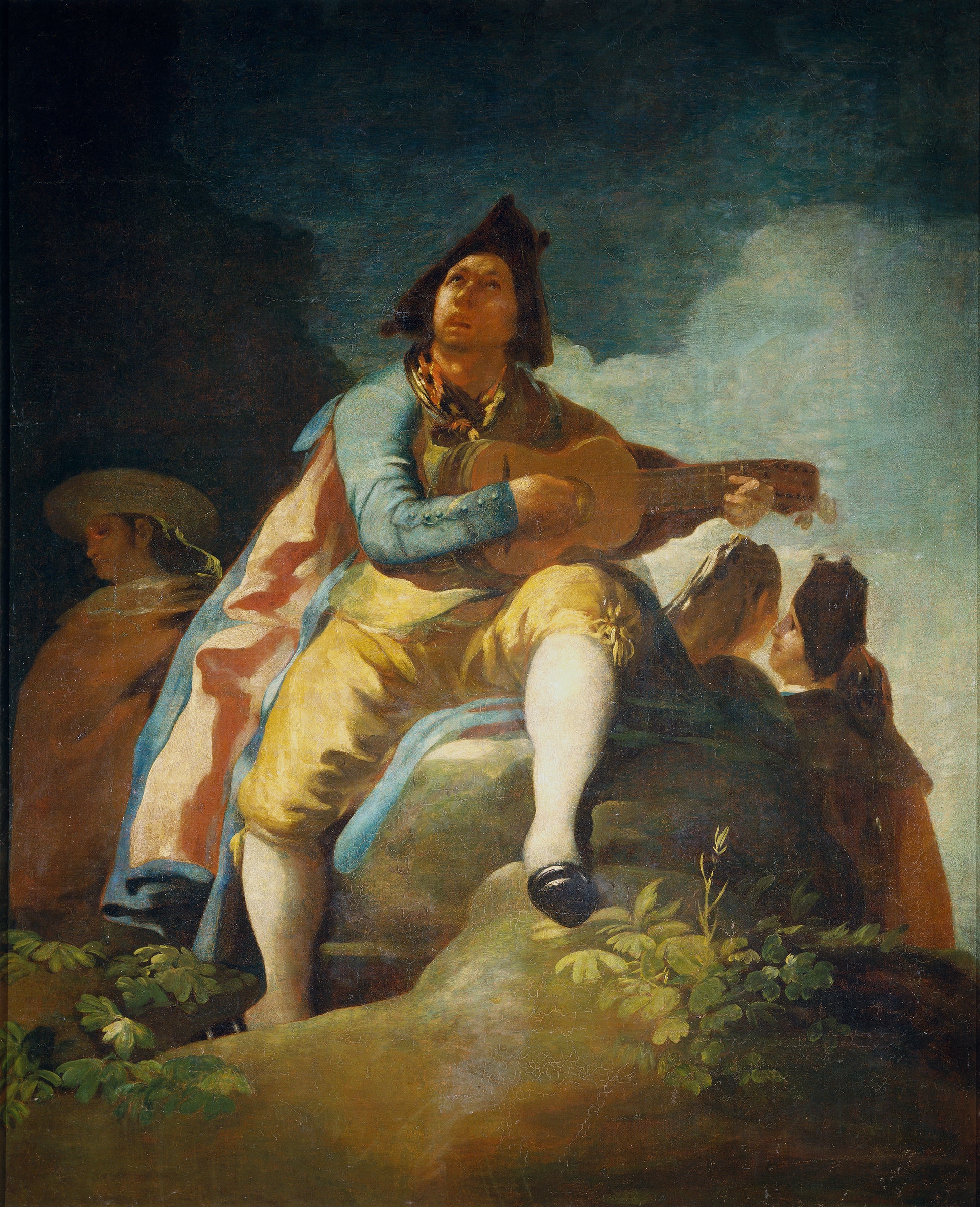 Reproduction du tableau « Le Majo de la guitare - Francisco de Goya » par Alpha Reproduction en peinture à l’huile