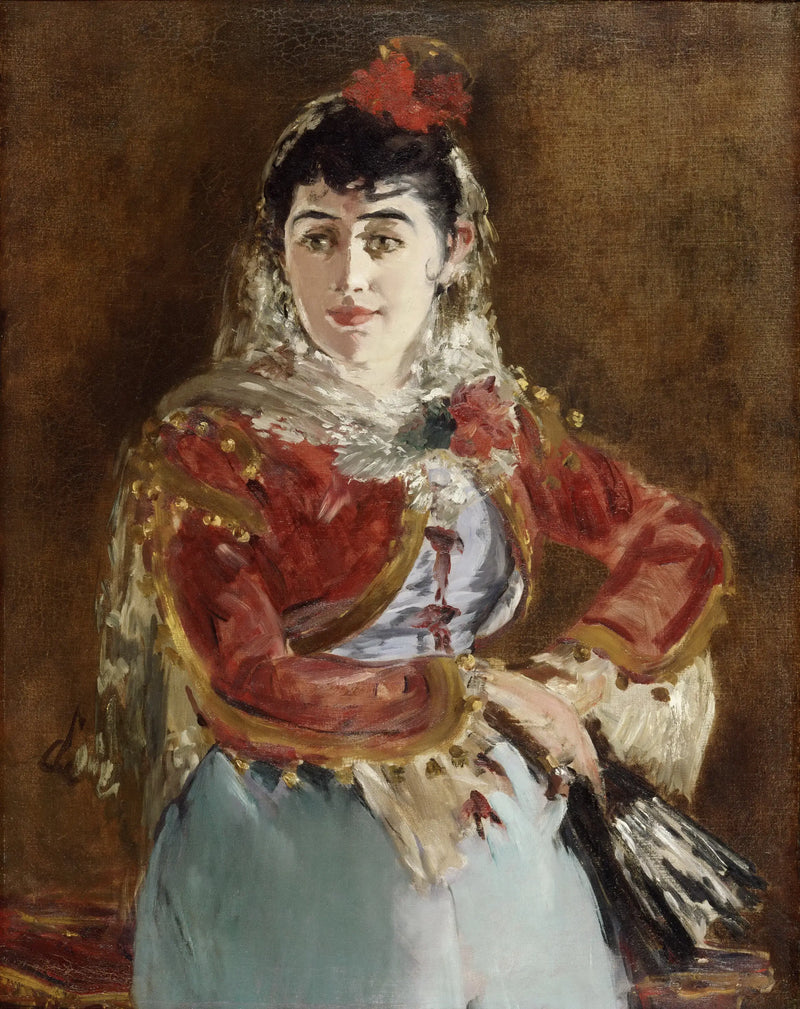 Emilie Ambren muotokuva Carmenin roolissa - Édouard Manet