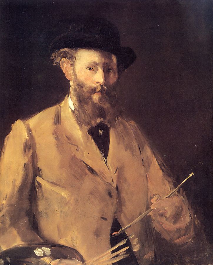 Itsepotretti paletilla - Édouard Manet