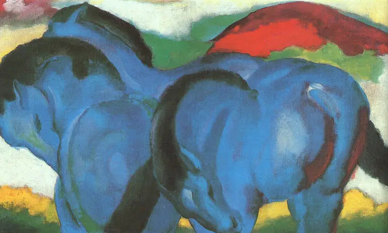 Pienet siniset hevoset - Franz Marc