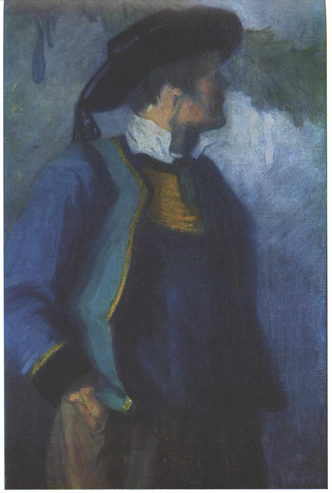 Reproduction du tableau « Autoportrait en costume breton - Franz Marc » par Alpha Reproduction en peinture à l’huile
