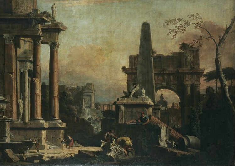 Un Capriccio de la Rome classique - Sebastiano Ricci - Alpha Reproduction