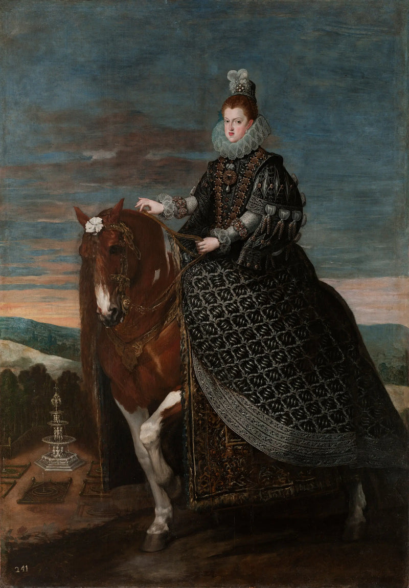 Autriksen Marguerite de la Reine à cheval - Diego Velázquez