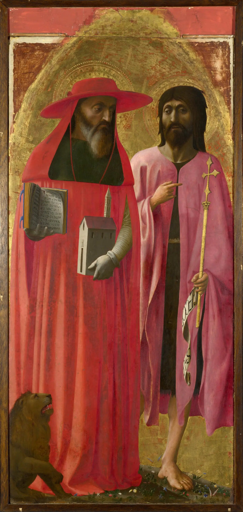 Pyhät Jérôme ja Johannes Kastaja - Masaccio