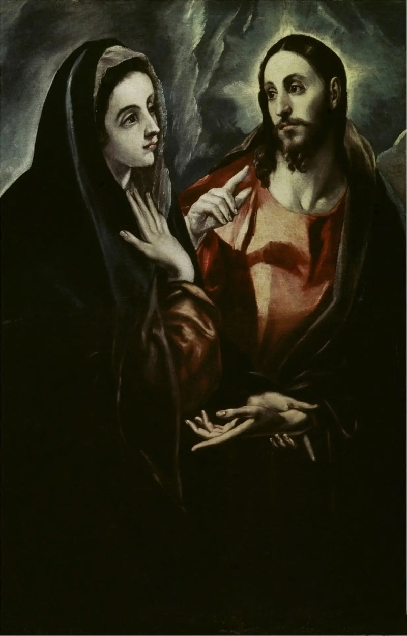 Jeesuksen jäähyväiset Marialle - El Greco