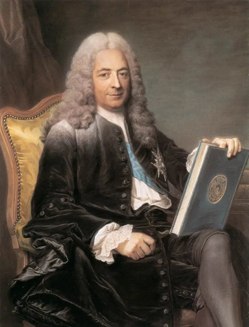 Philibert Orryn muotokuva (1689-1747) - Maurice-Quentin de La Tour