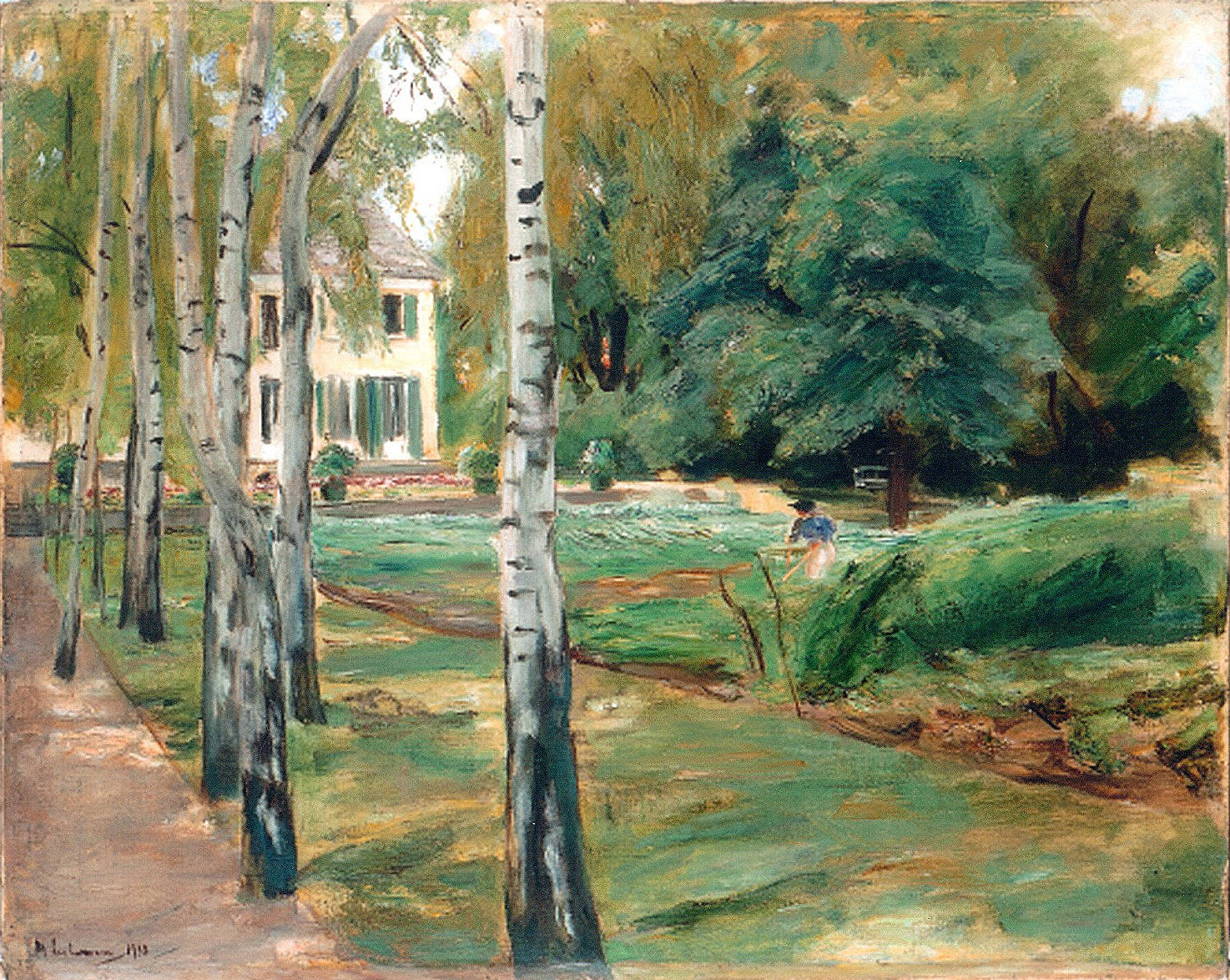Koivujen käytävä Wannseen puutarhassa lännessä - Max Liebermann