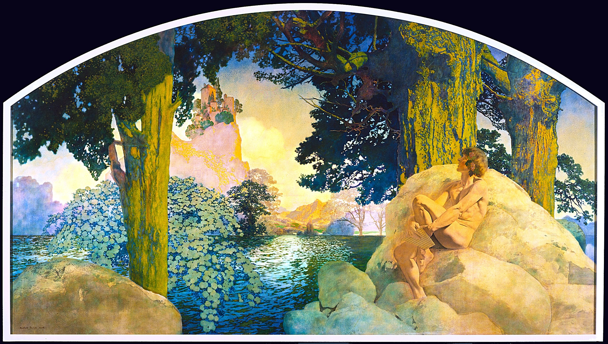 Château de rêve dans le ciel - Maxfield Parrish