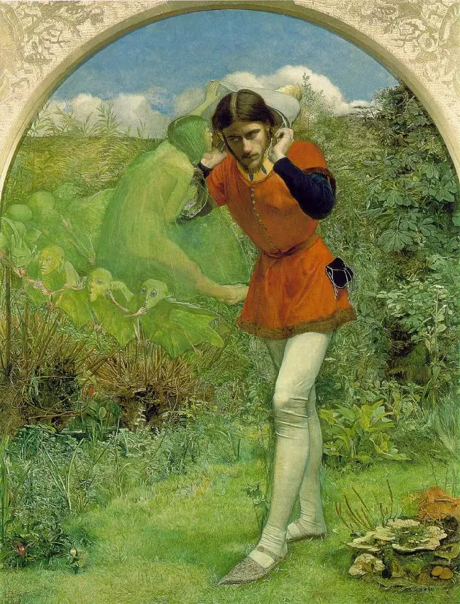 Ferdinand kiinnostunut Arielista - John Everett Millais