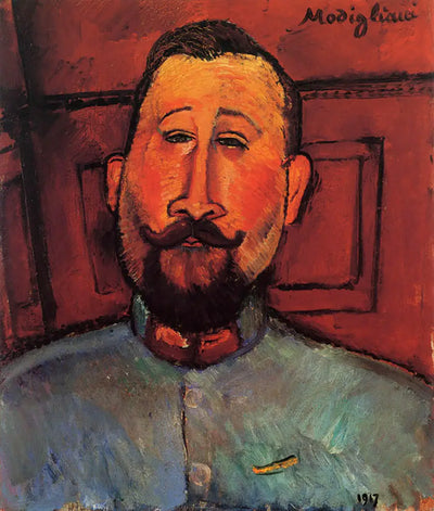 Reproduction du tableau « Dr Deveraigne - Le beau major - Amedeo Modigliani » par Alpha Reproduction en peinture à l’huile