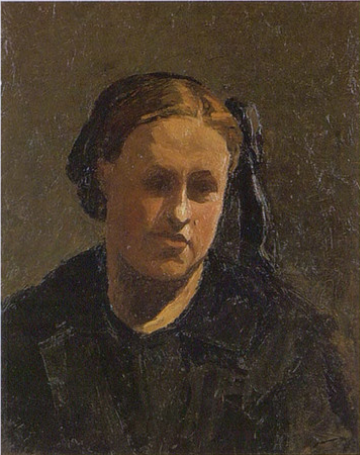 Reproduction du tableau « Tête de femme - Claude Monet » par Alpha Reproduction en peinture à l’huile