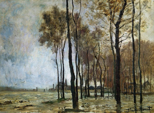 Reproduction du tableau « L'inondation à Argenteuil - Claude Monet » par Alpha Reproduction en peinture à l’huile