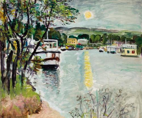 Clair de lune sur le Loch Lomond, Leslie Hunter, 1924, peinture à l’huile