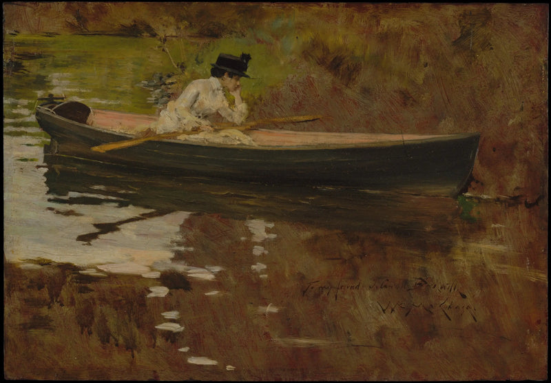 Mme Chase à Prospect Park - William Merritt Chase