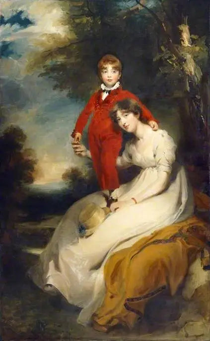 Mme Charles Thellusson, syntynyt Sabine Robarts (1775-1814), ja hänen poikansa, Charles Thellusson (1797-1856) - Thomas Lawrence