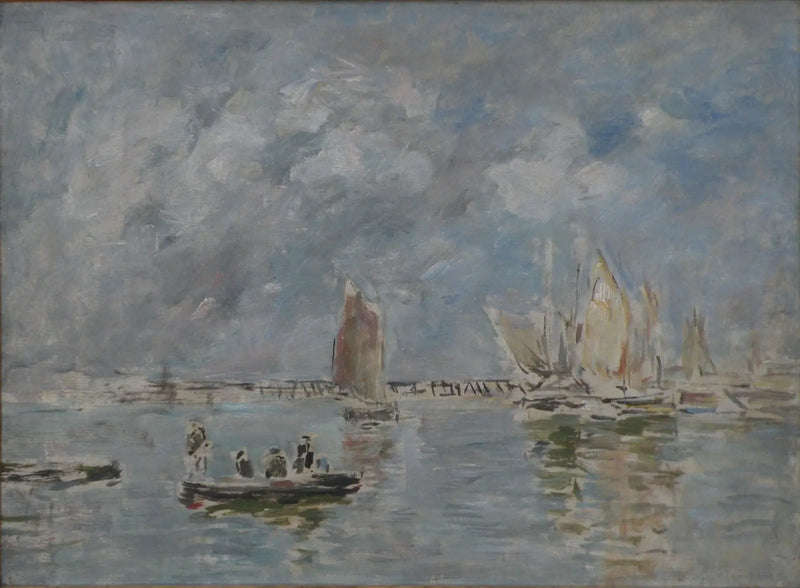 Veneet ja estakaadi - Eugène Boudin