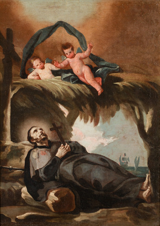 Reproduction du tableau « Mort de saint François Xavier - Francisco de Goya » par Alpha Reproduction en peinture à l’huile