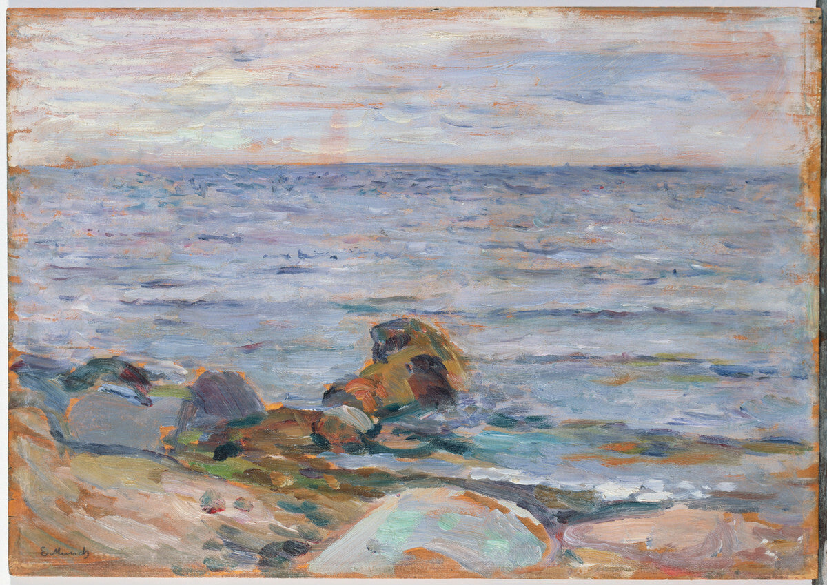 Reproduction du tableau « Paysage de plage - Edvard Munch » par Alpha Reproduction en peinture à l’huile