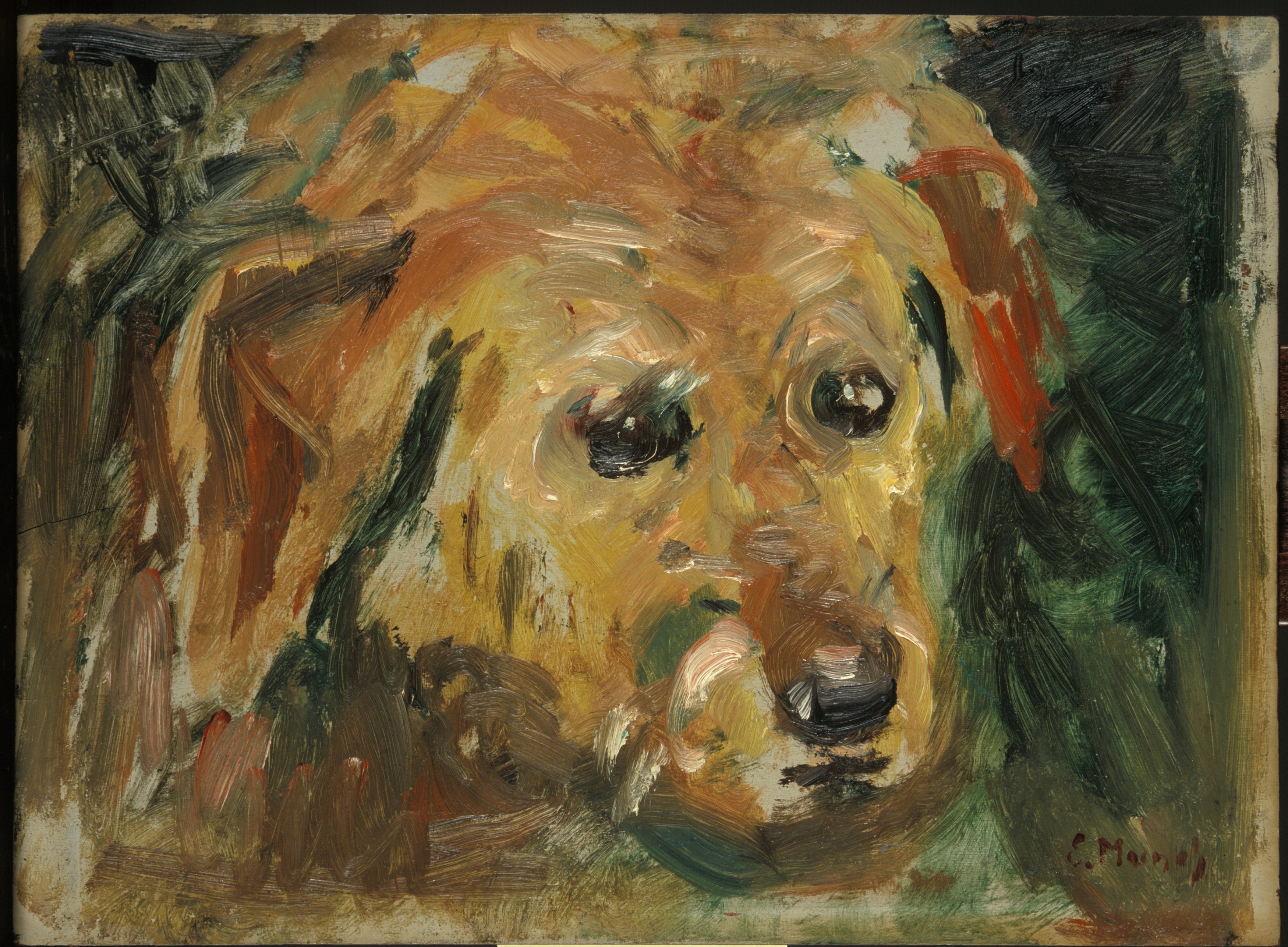 Reproduction du tableau « Visage de chien - Edvard Munch » par Alpha Reproduction en peinture à l’huile