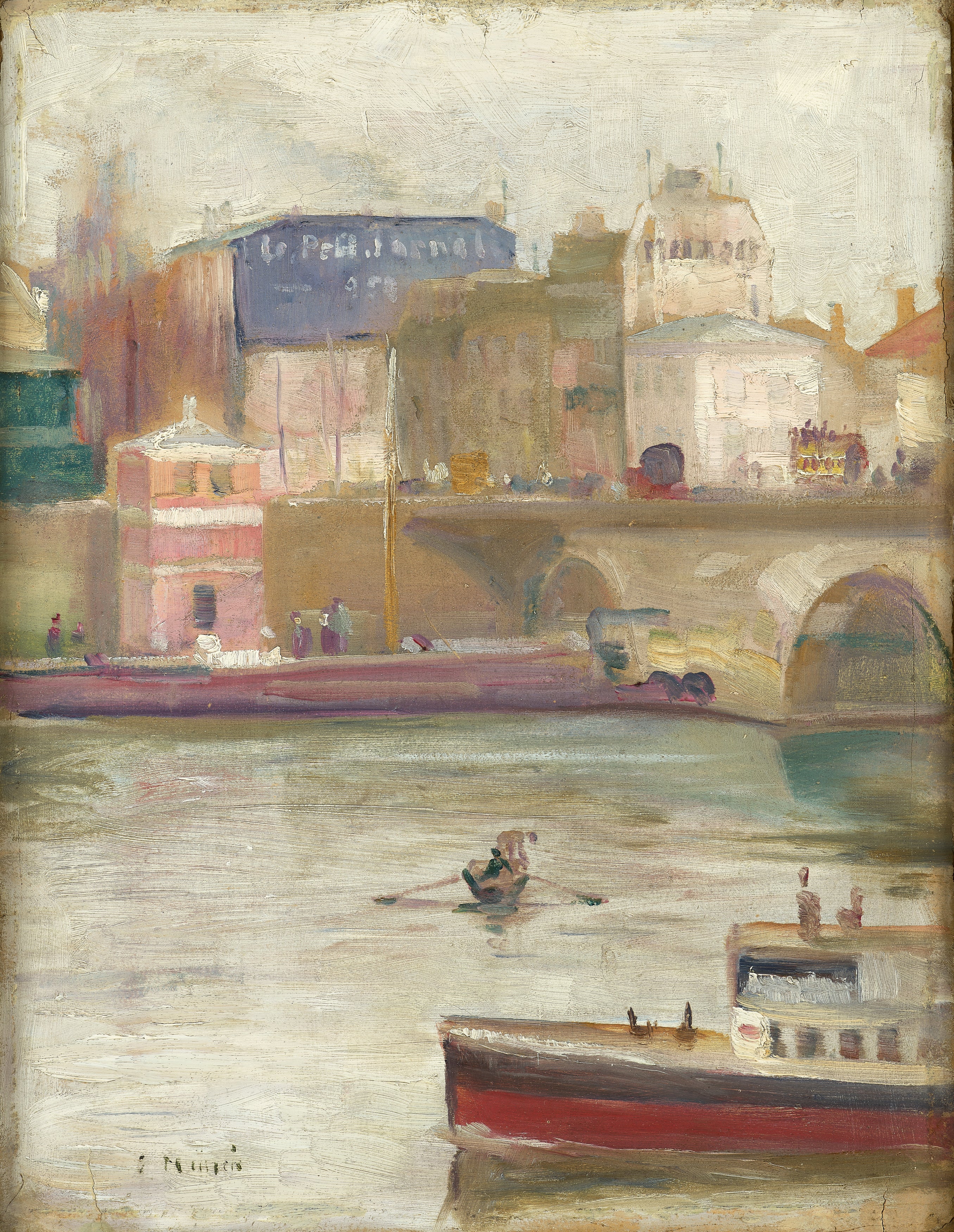 Reproduction du tableau « La Seine à Saint-Cloud - Edvard Munch » par Alpha Reproduction en peinture à l’huile