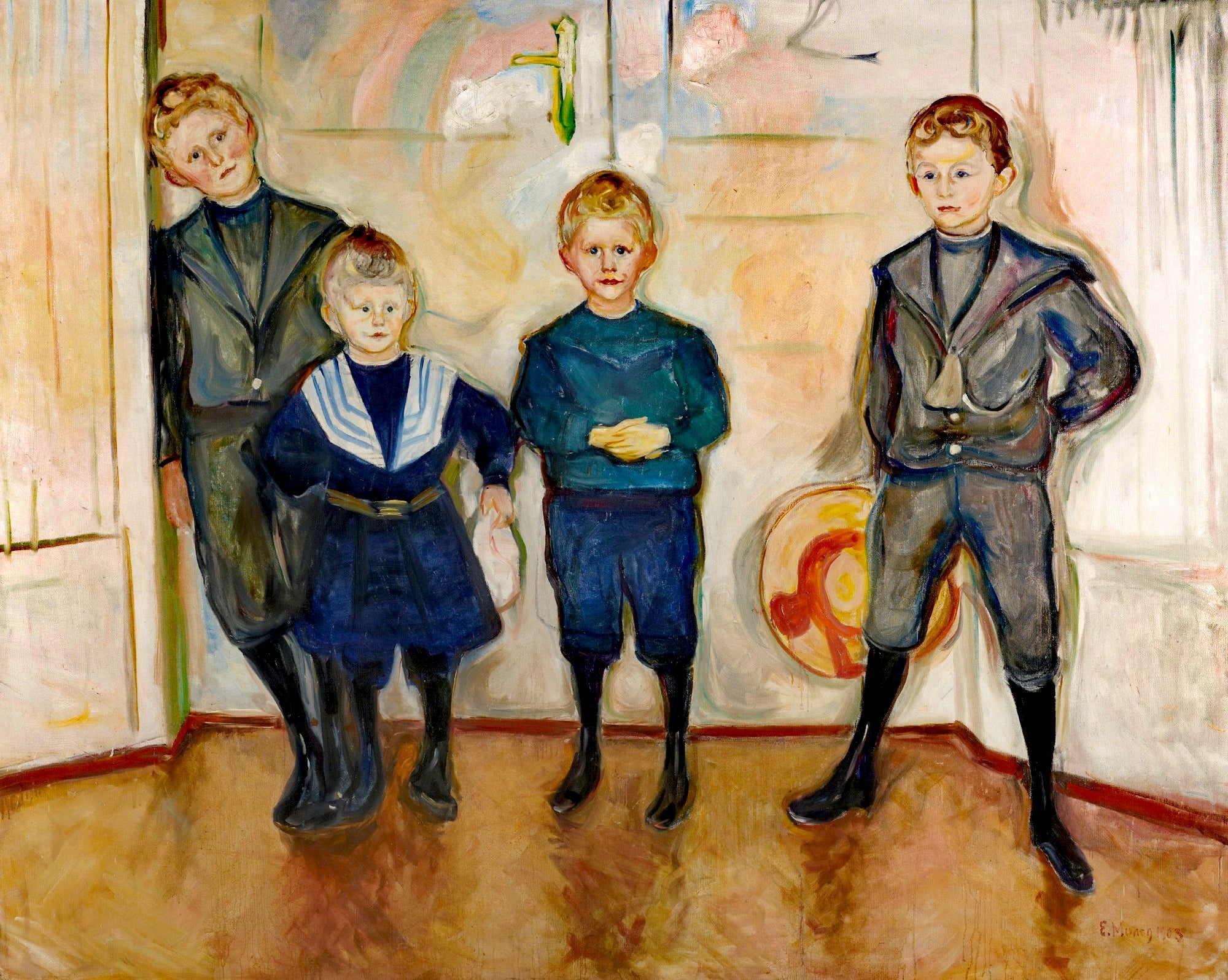 Reproduction du tableau « Les Fils du Dr. Linde - Edvard Munch » par Alpha Reproduction en peinture à l’huile