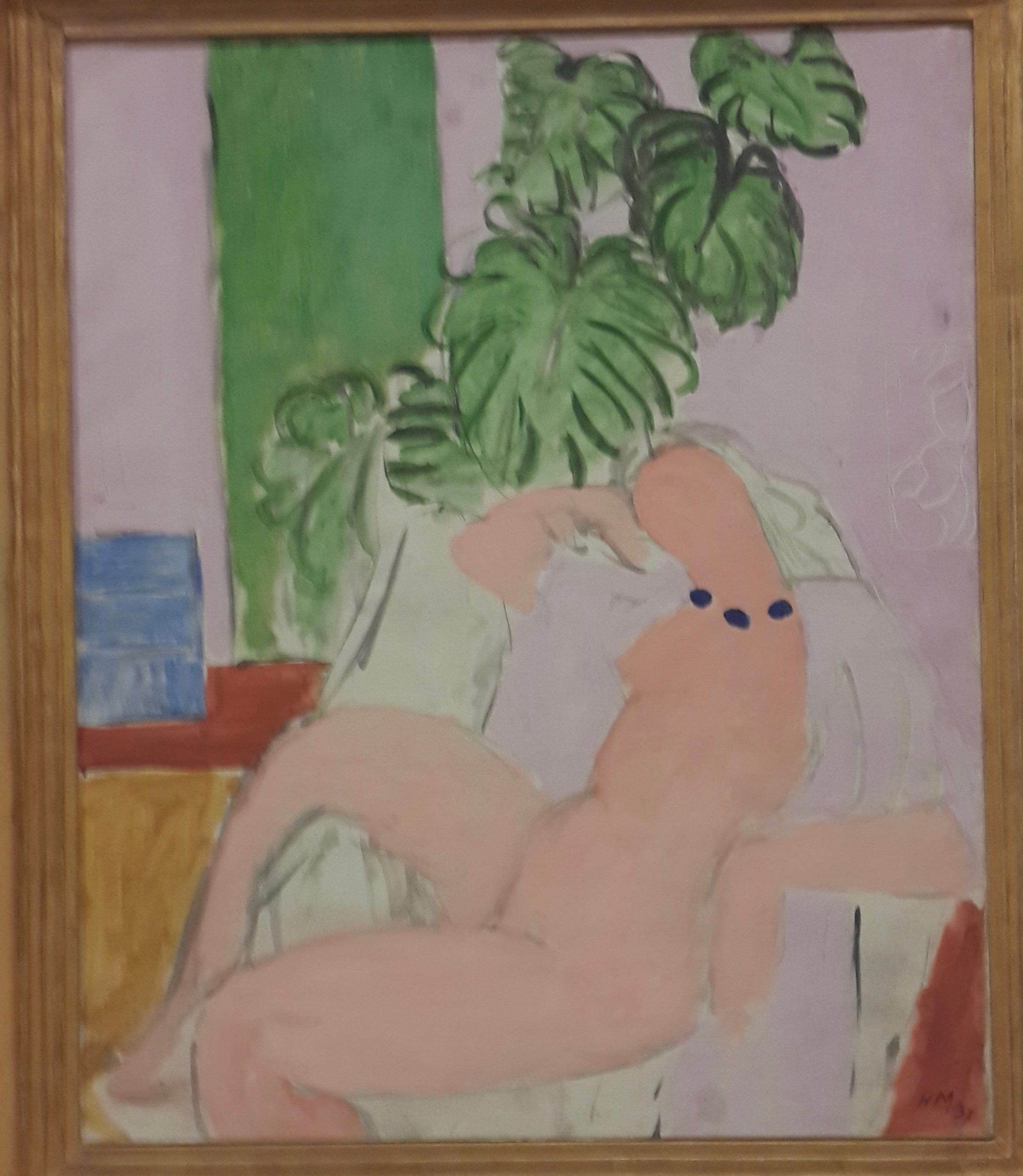 Reproduction du tableau « Nu dans un fauteuil, plante verte - Henri Matisse » par Alpha Reproduction en peinture à l’huile