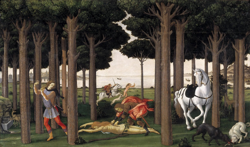 Nastagio degli Onesti - Sandro Botticelli historia