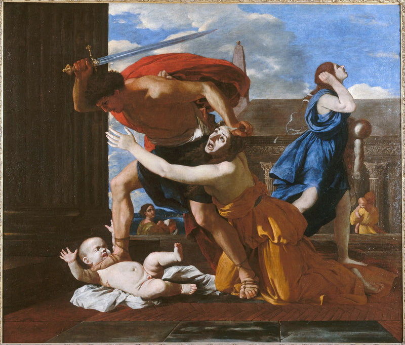 Vainojen lasten massakri - Nicolas Poussin