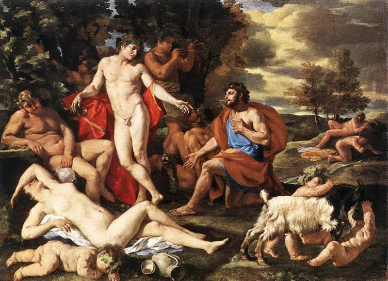 Midas Bacchuksen edessä - Nicolas Poussin