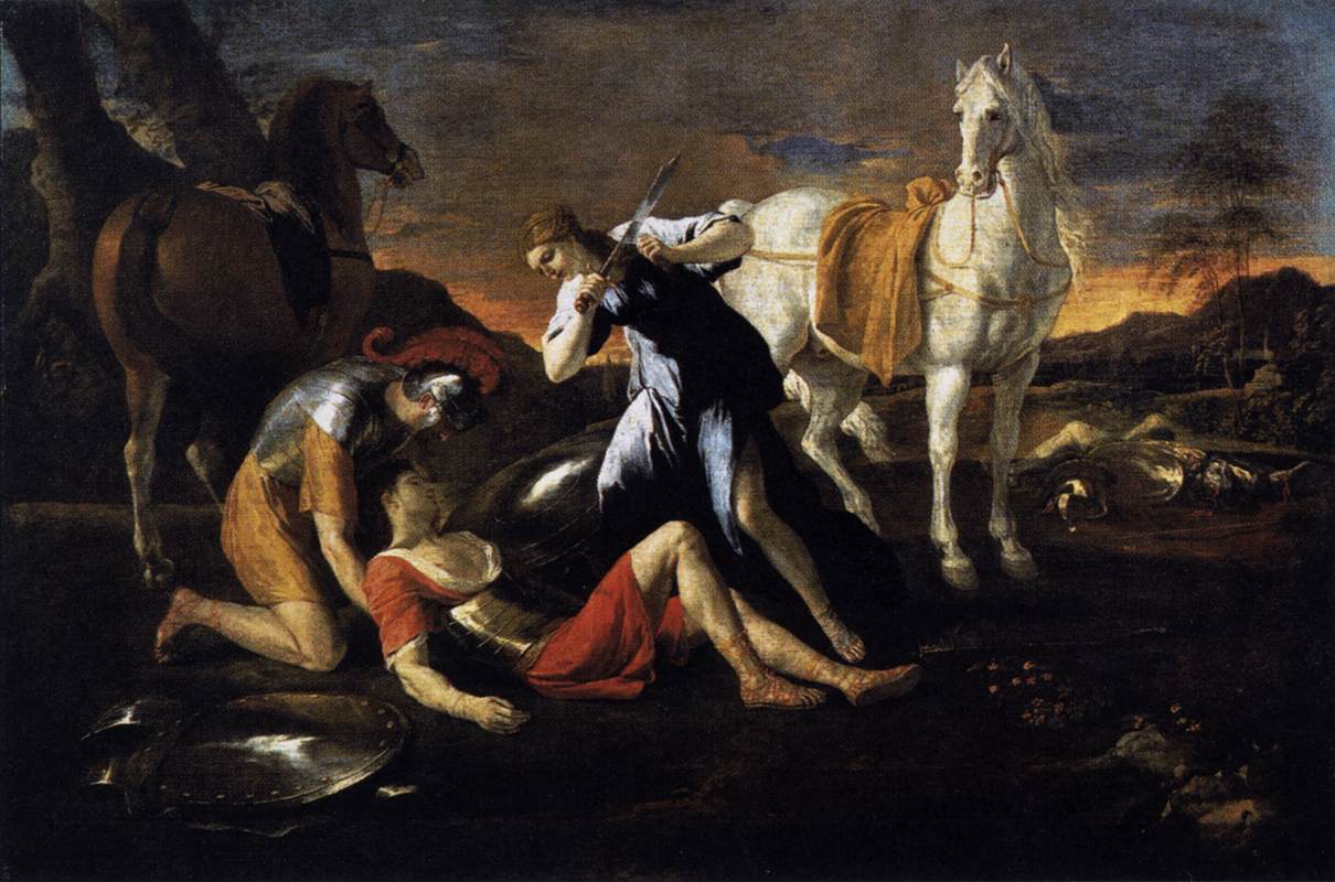 Tancrède et Herminie - Nicolas Poussin
