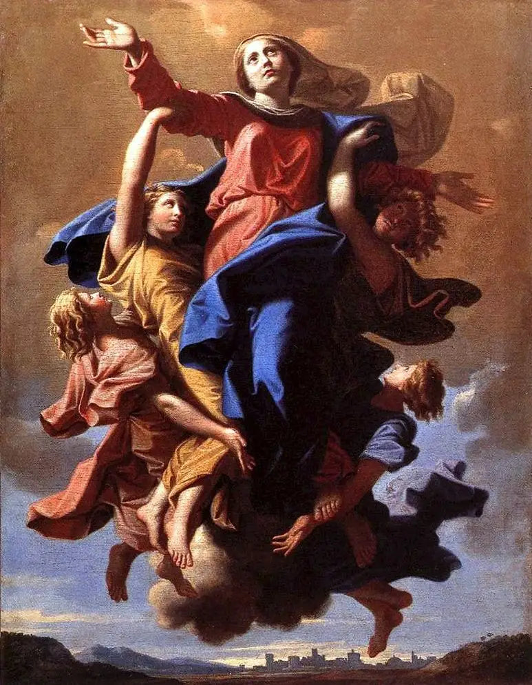 Neitsyt Marian taivaanastuminen - Nicolas Poussin
