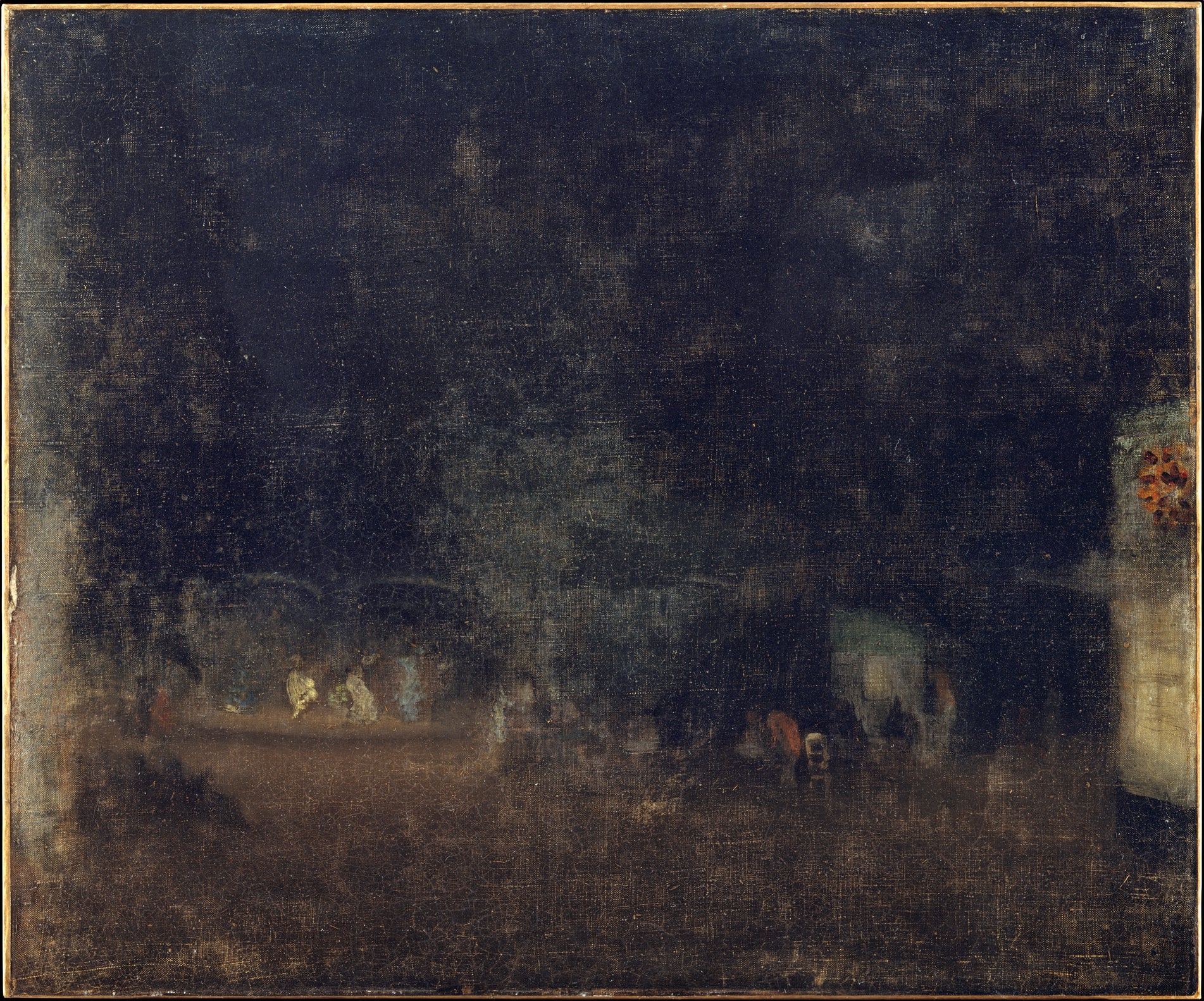 Reproduction du tableau « Nocturne en vert et or - James Abbott McNeill Whistler » par Alpha Reproduction en peinture à l’huile
