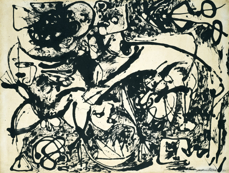 Numéro 8, 1951 « Black Flowing » - Jackson Pollock