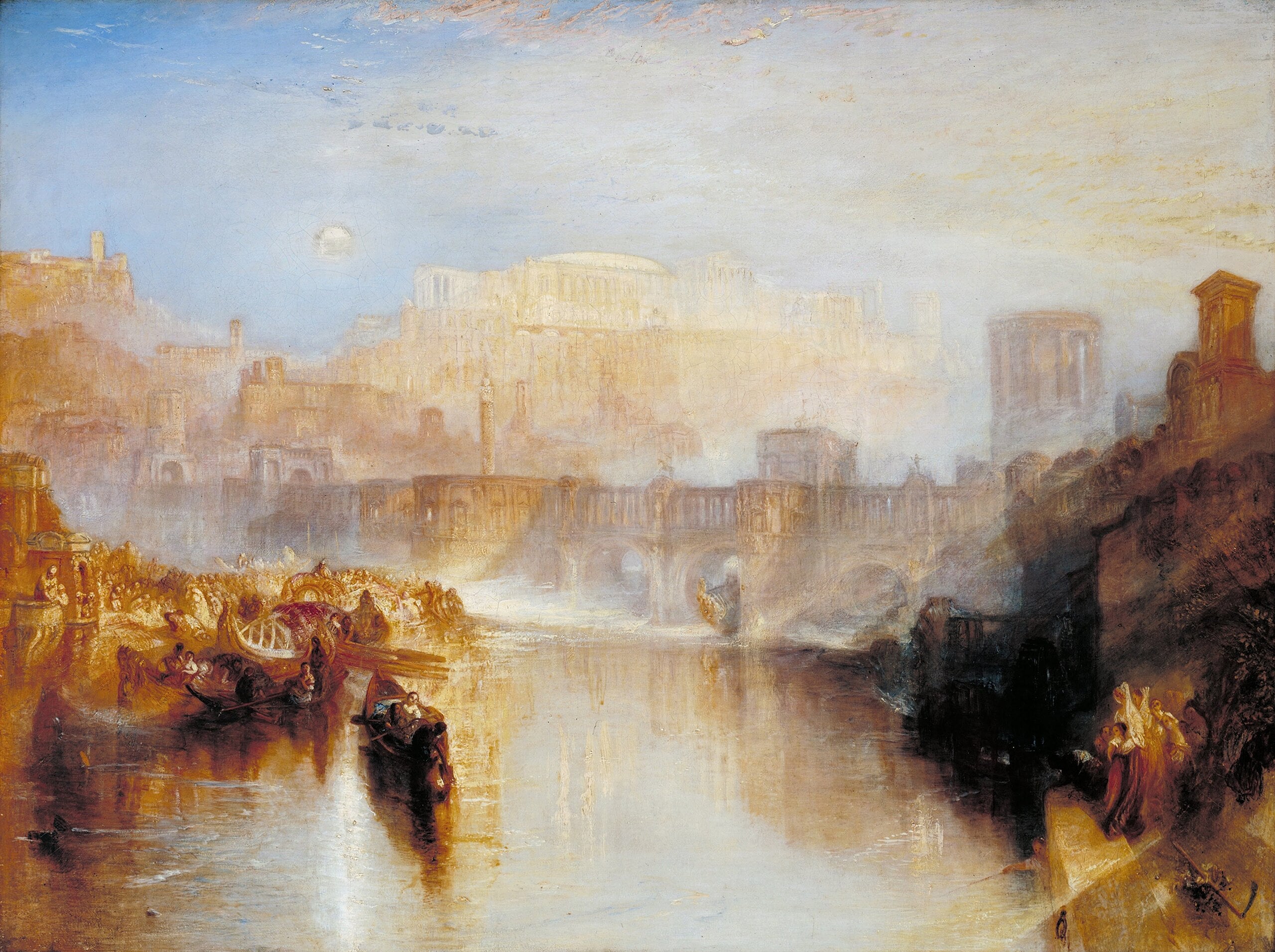 Agrippina laskeutuu Germanicuksen tuhkat kanssa - J. M. W. Turner