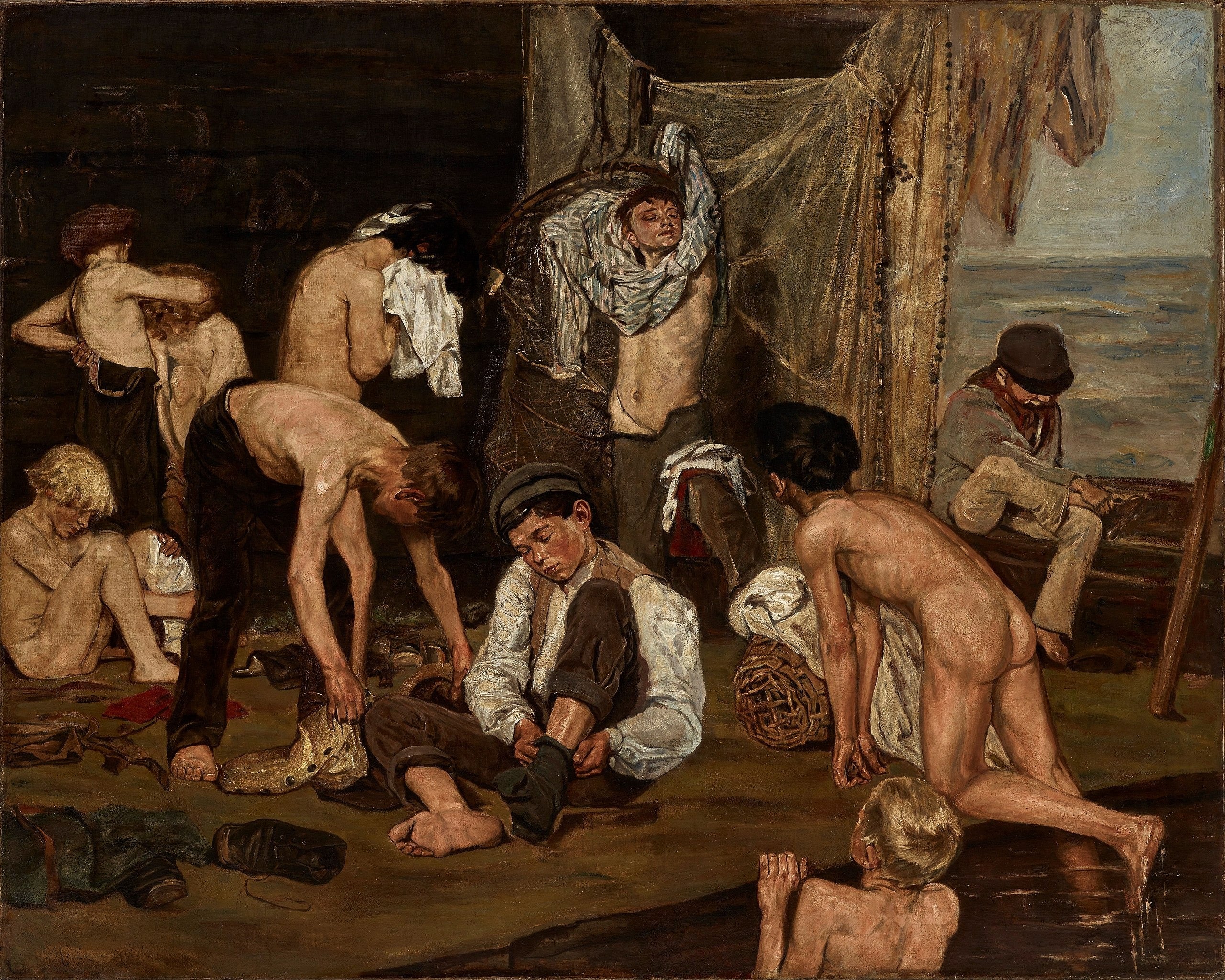 Uima-altaalla - Max Liebermann