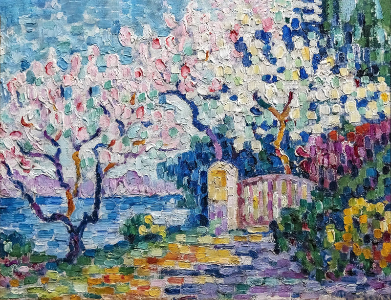Kukassa olevat puut - Paul Signac