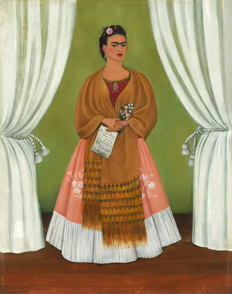 Itseportraiitti omistettu Léon Trotskille - Frida Kahlo