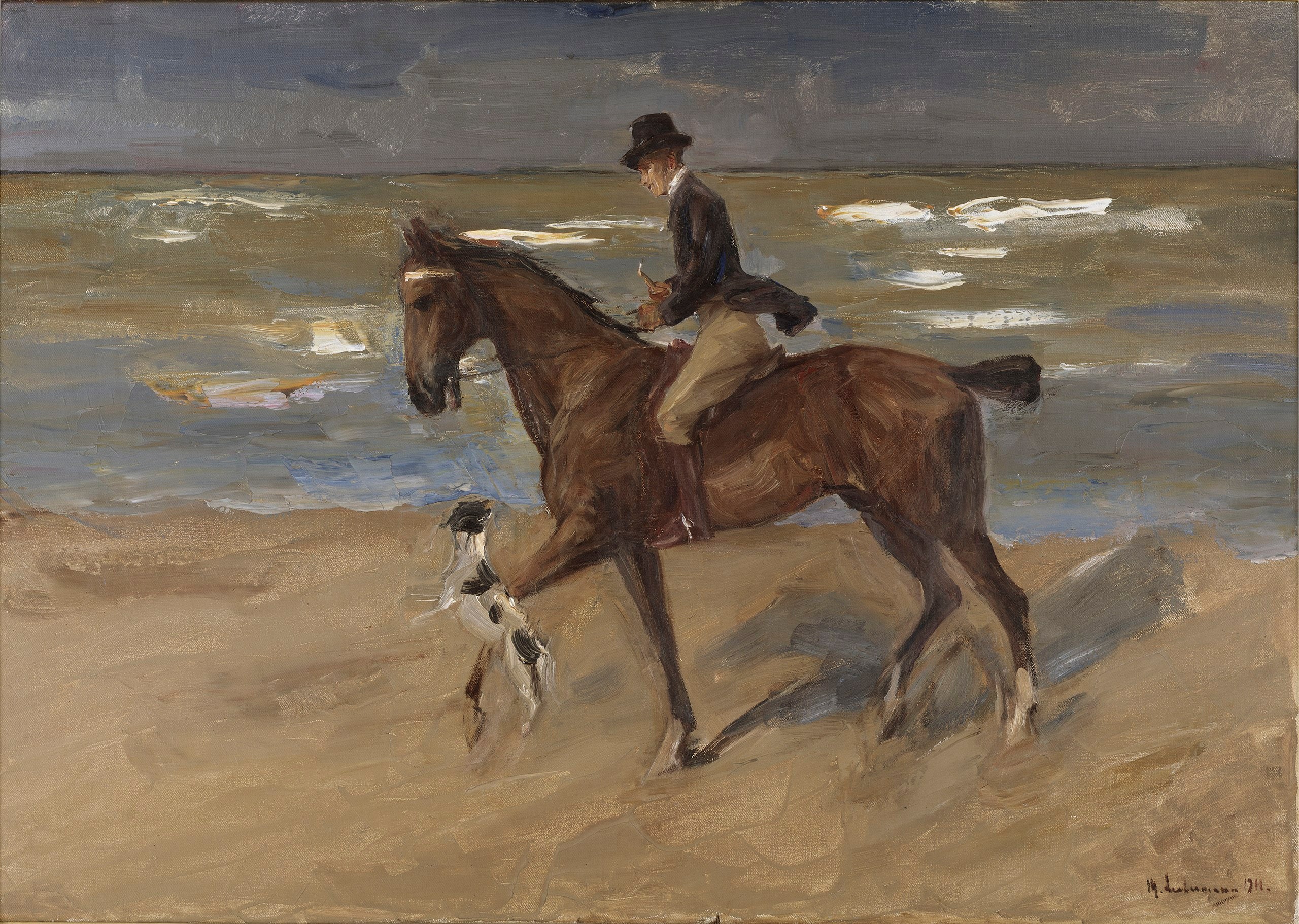 Ratsastaja rannalla - Max Liebermann